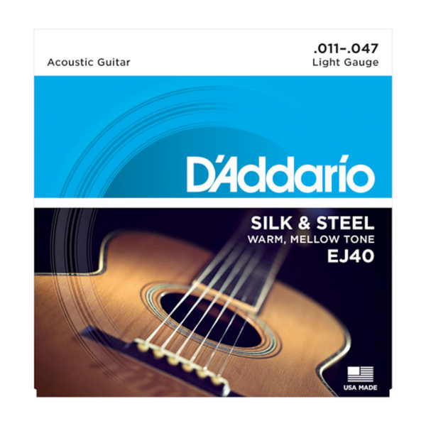 Daddario Acoustic Strings - EJ40 - Silk & Steel