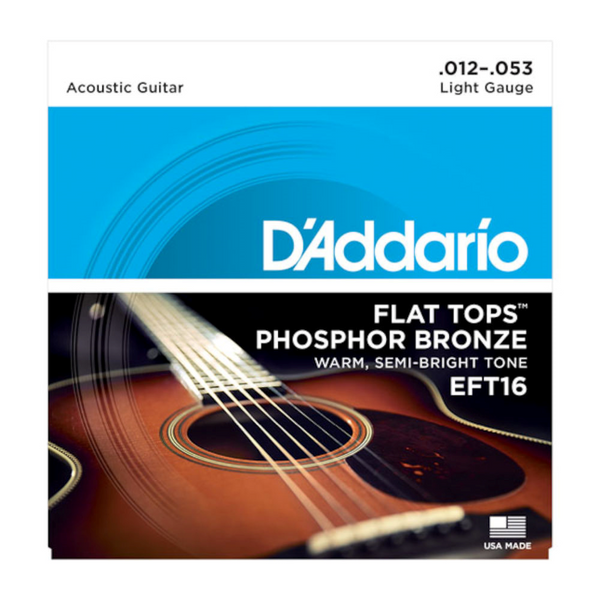 Daddario Acoustic Strings - EFT16 - Flat Tops