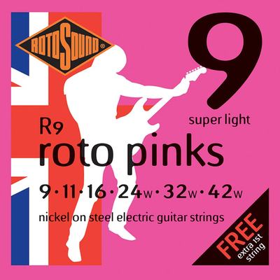Rotosound Electric Strings - Pinks 9-42
