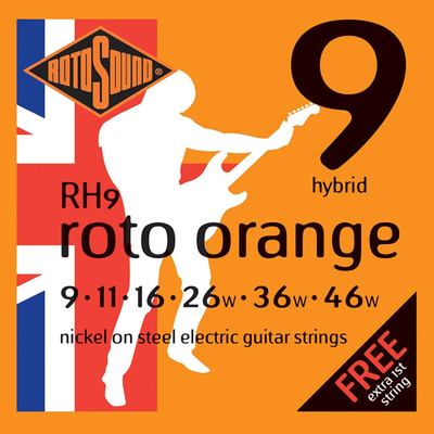 Rotosound Electric Strings - Orange 9-46