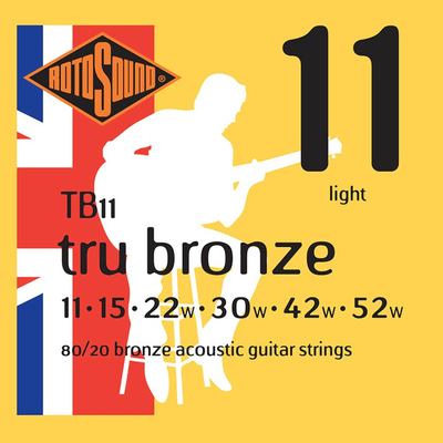 Rotosound Acoustic Strings - Tru Bronxe 11-52
