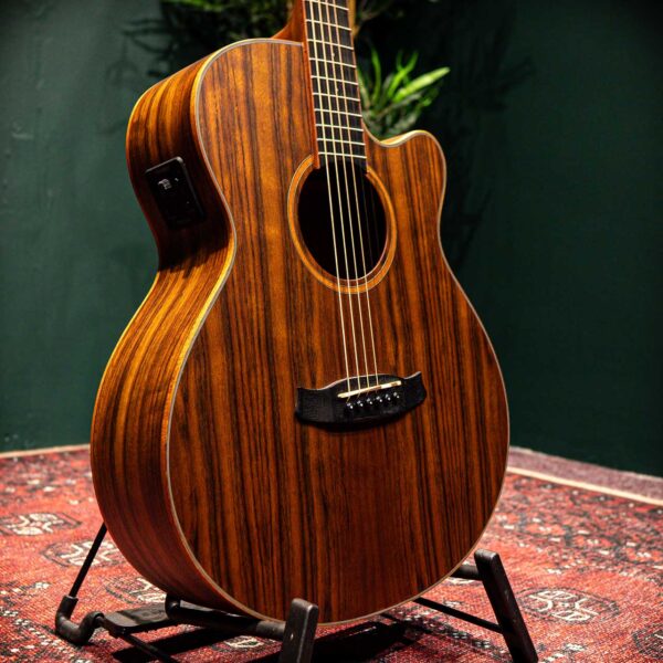 tanglewood tw4 eov s/folk c/away ovangkol all figured solid