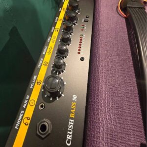 orange crush bass 50 ltd purple 50 watt bass guitar amp