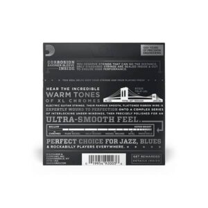 d addario ecg23 chromes flat wound electric guitar strings 03