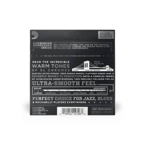 d addario ecg26 chromes flat wound electric guitar strings 003
