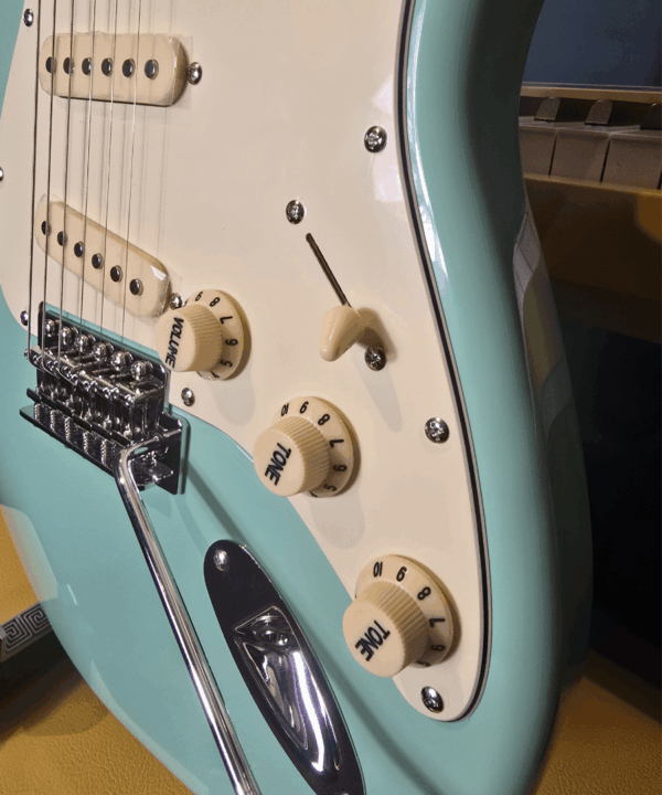 jet guitars jj 300 sea foam green / roasted maple