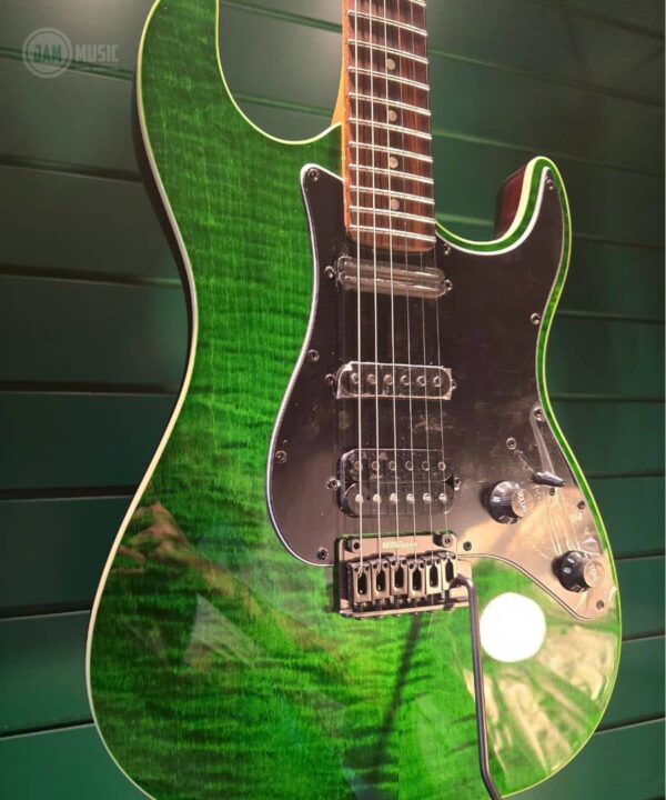 jet guitars js 450 transparent green